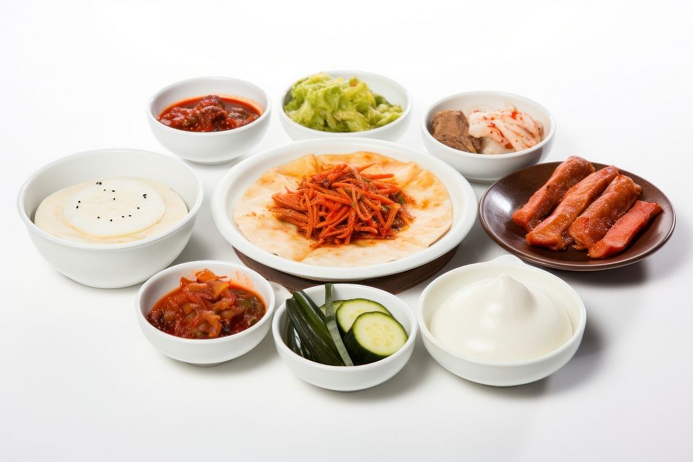 Korean food lunch meal dish. AI generated Image by rawpixel.