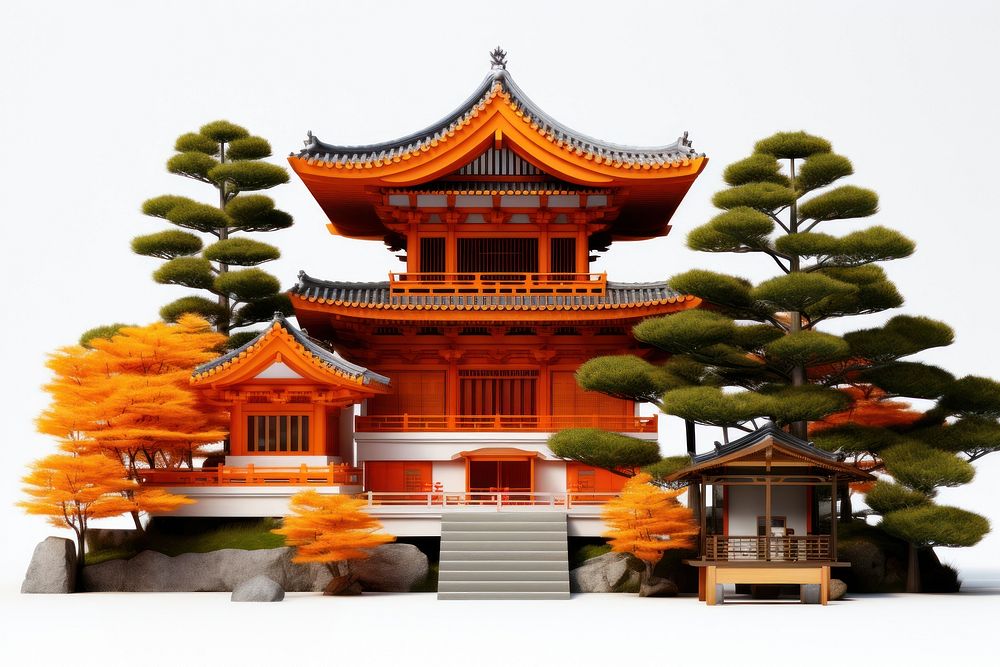 Korean Traditional House architecture tradition building. AI generated Image by rawpixel.