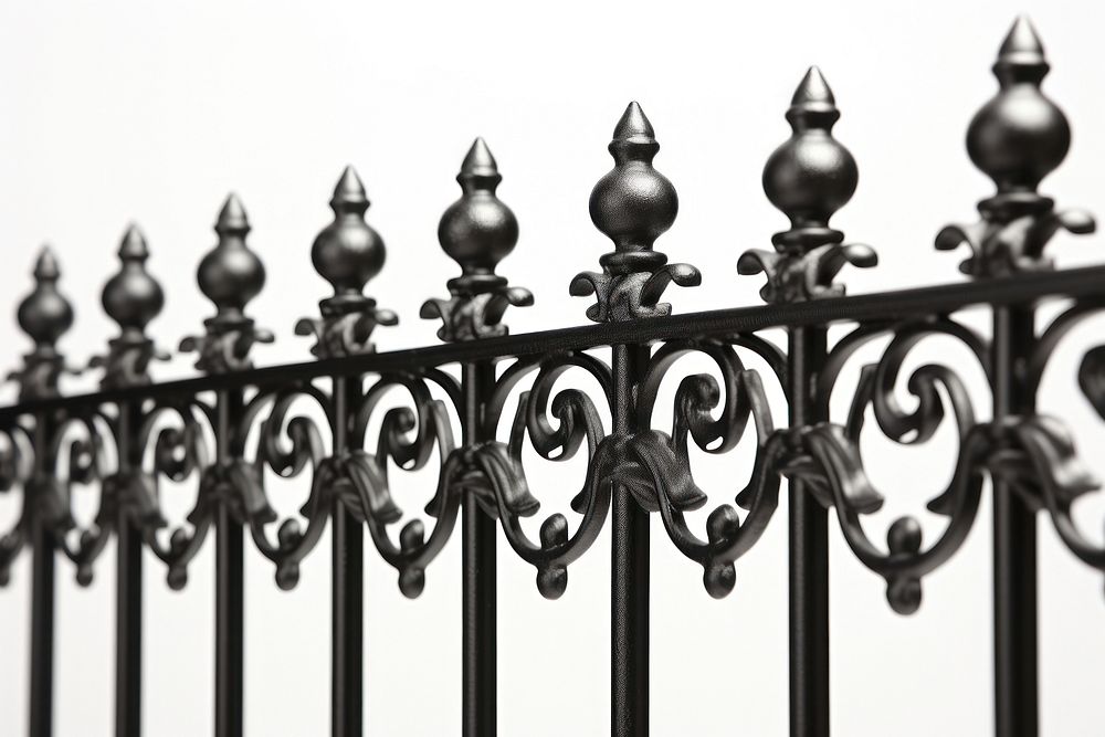 Iron fence backgrounds railing architecture.