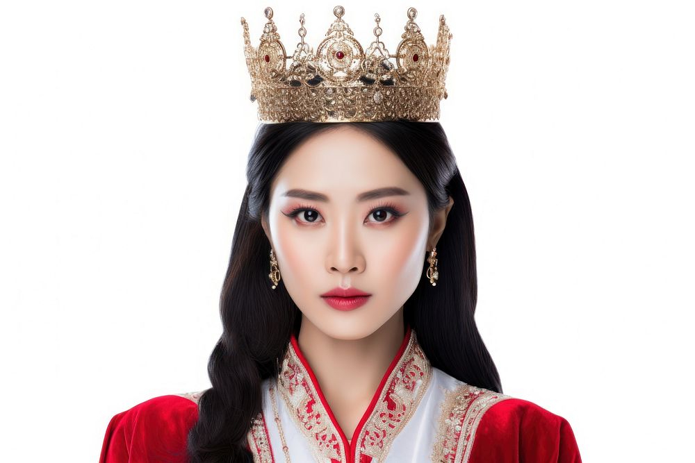 Asian princess jewelry crown tiara. AI generated Image by rawpixel.