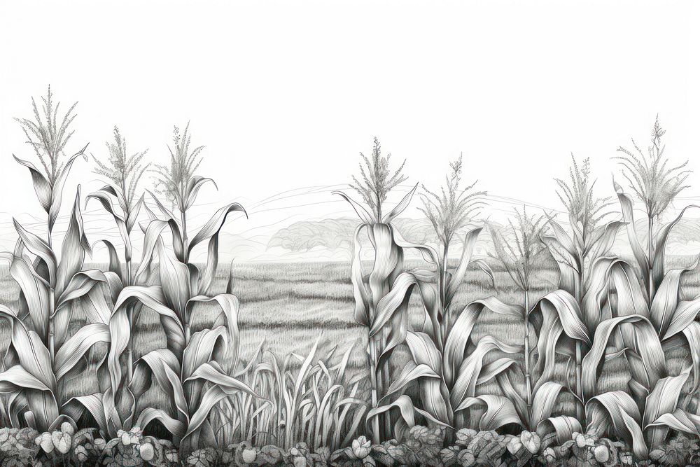  Agriculture drawing sketch tranquility. AI generated Image by rawpixel.