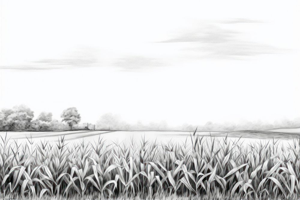  Agriculture drawing sketch outdoors. AI generated Image by rawpixel.