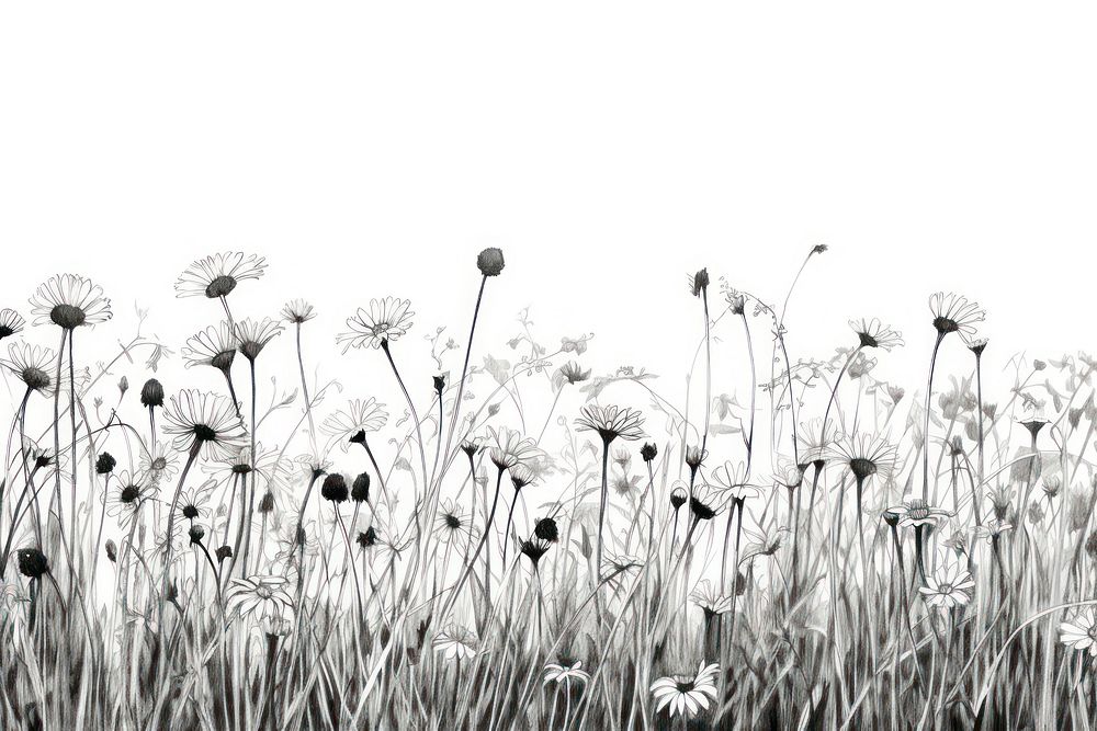  Daisy meadow outdoors nature flower. AI generated Image by rawpixel.