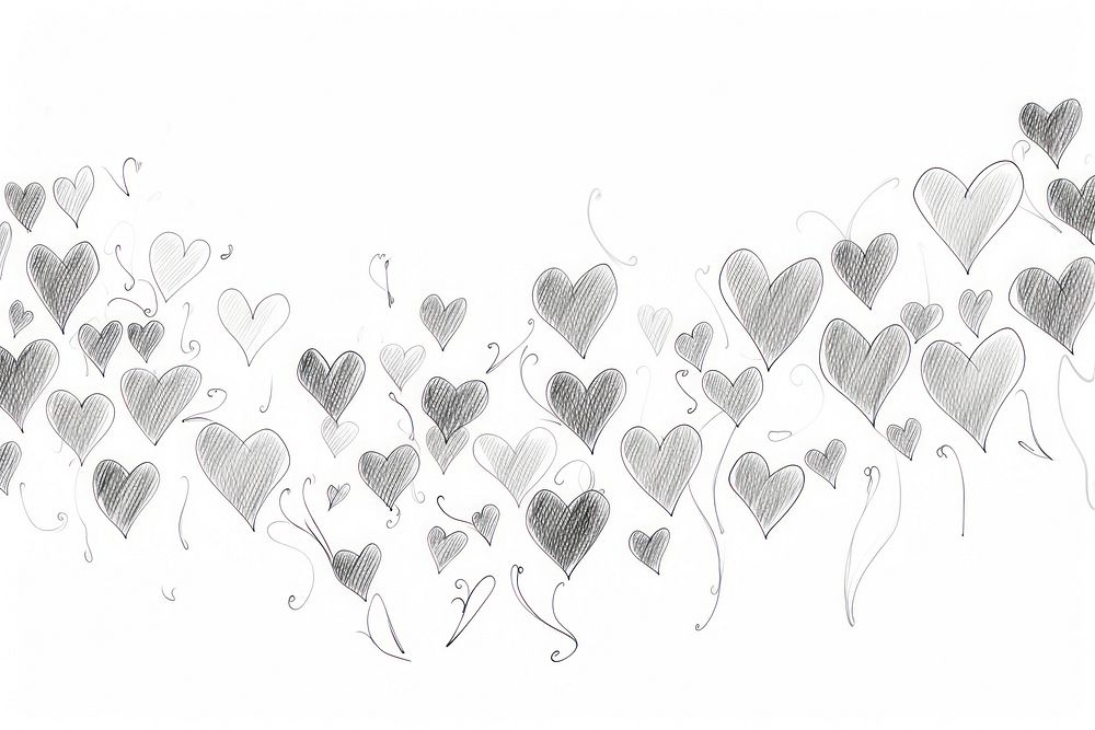  Valentines drawing sketch backgrounds. AI generated Image by rawpixel.