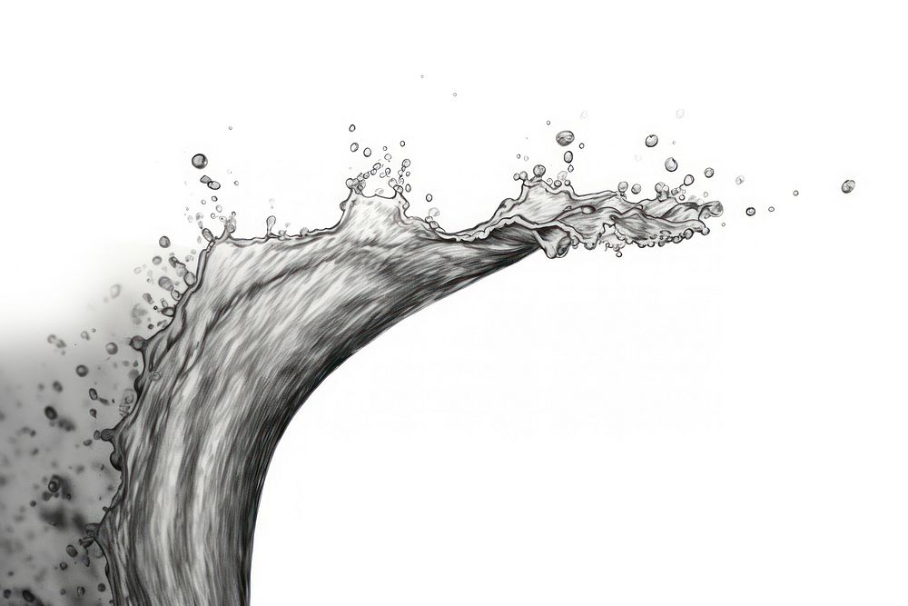  Water sketch drawing refreshment. AI generated Image by rawpixel.