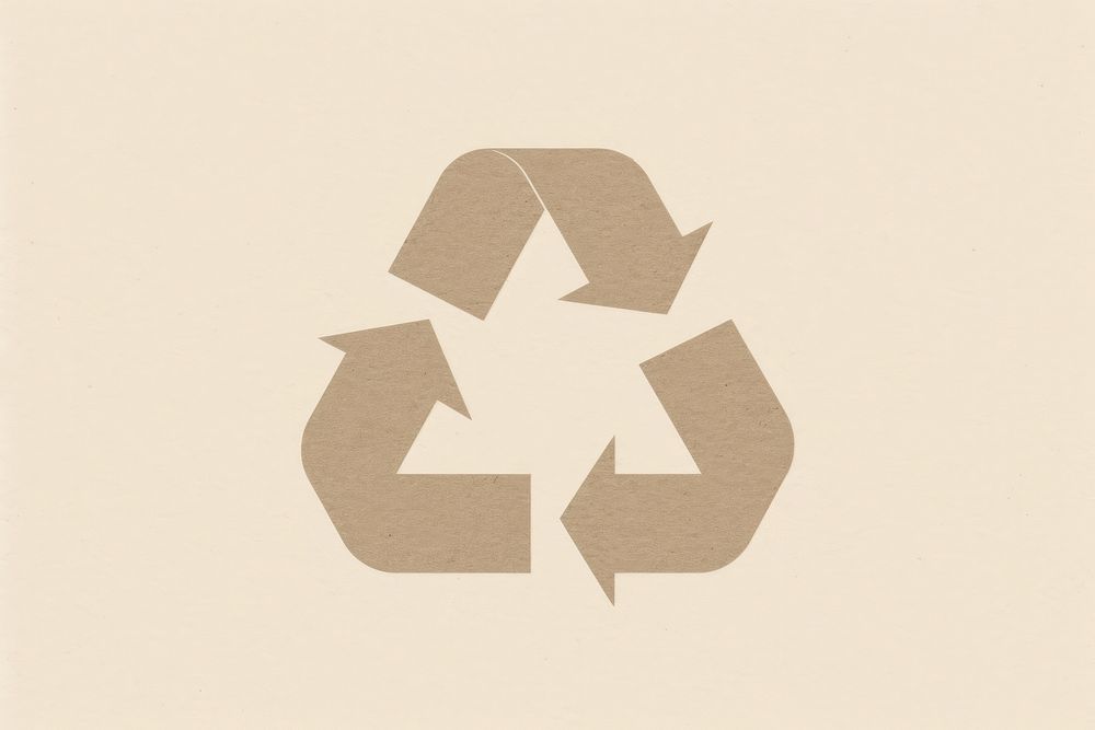 Recycle icon symbol paper cardboard.