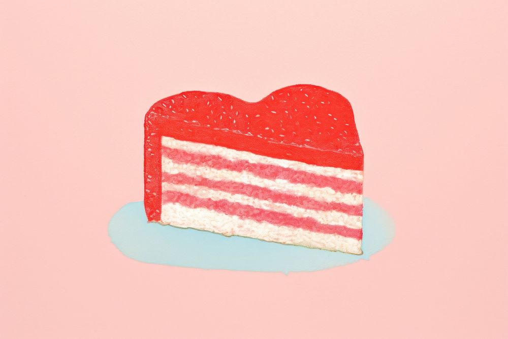 Cake in a heart shape dessert food celebration. AI generated Image by rawpixel.