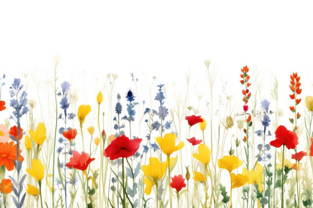 Vintage flower field nature backgrounds outdoors.