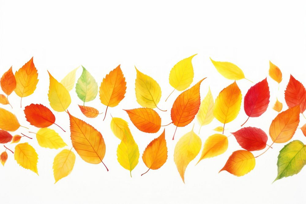 Autumn leaves border backgrounds pattern plant.