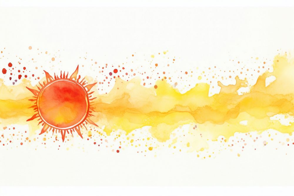 Sun and sparkle border backgrounds outdoors sky.