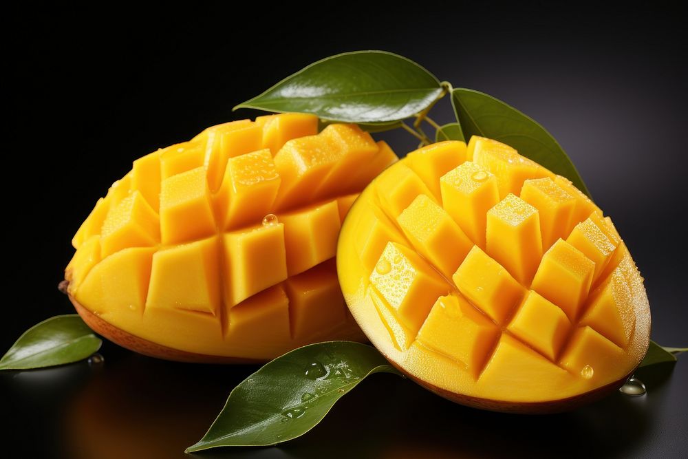 Slice mango fruit plant food freshness. AI generated Image by rawpixel.