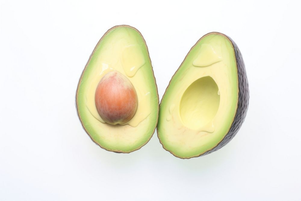 Sliced organic avocado slice fruit plant. AI generated Image by rawpixel.