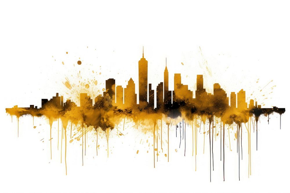 City old ink white background. AI generated Image by rawpixel.