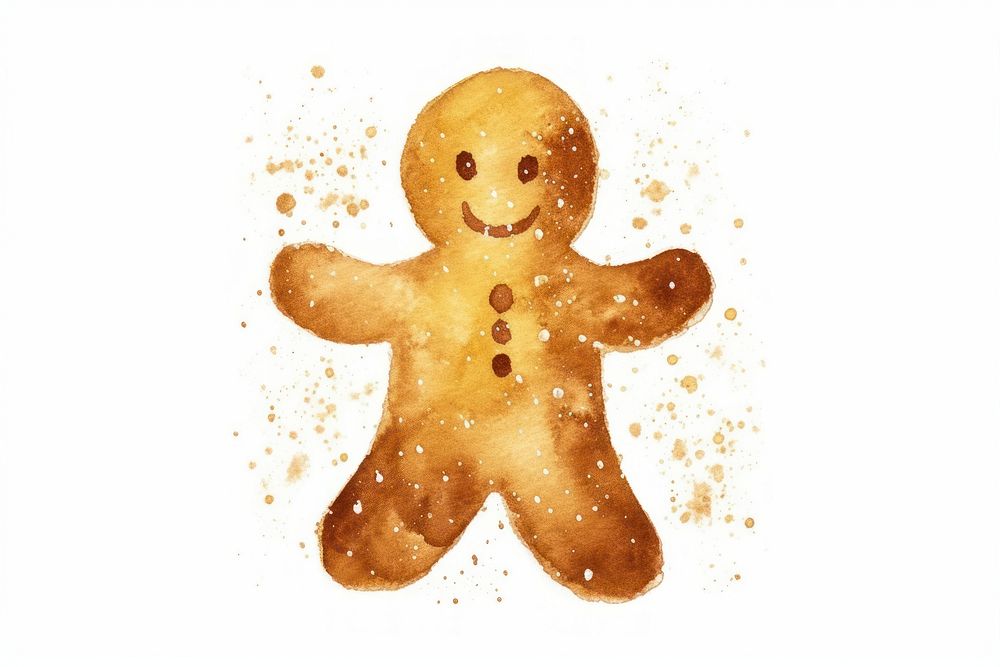 Ginger bread man gingerbread cookie food. AI generated Image by rawpixel.