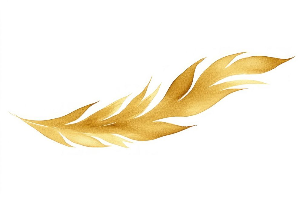 Leaf gold line logo. AI generated Image by rawpixel.