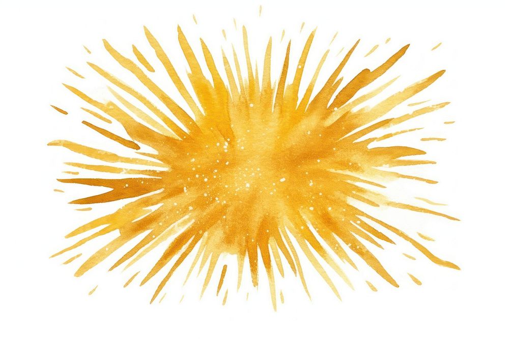 Sun fireworks ink white background. AI generated Image by rawpixel.