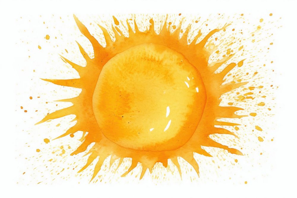 Sun backgrounds white background splattered. AI generated Image by rawpixel.