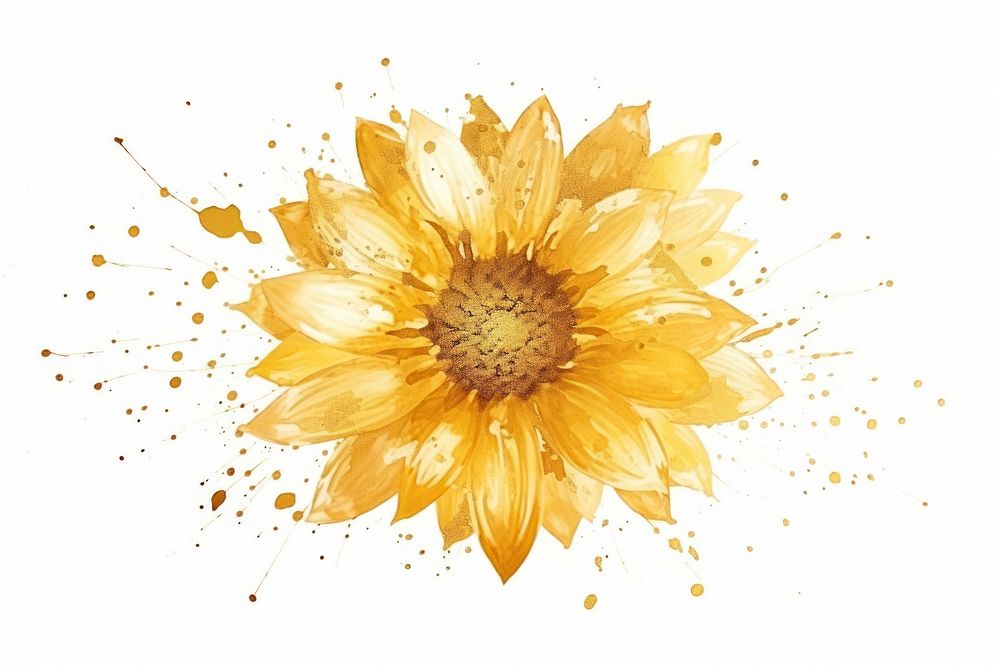 Sunflower petal plant gold. AI generated Image by rawpixel.