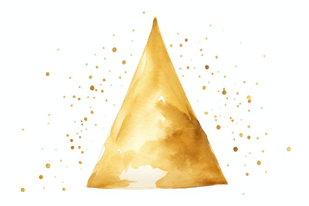 Party hat gold white background celebration. AI generated Image by rawpixel.