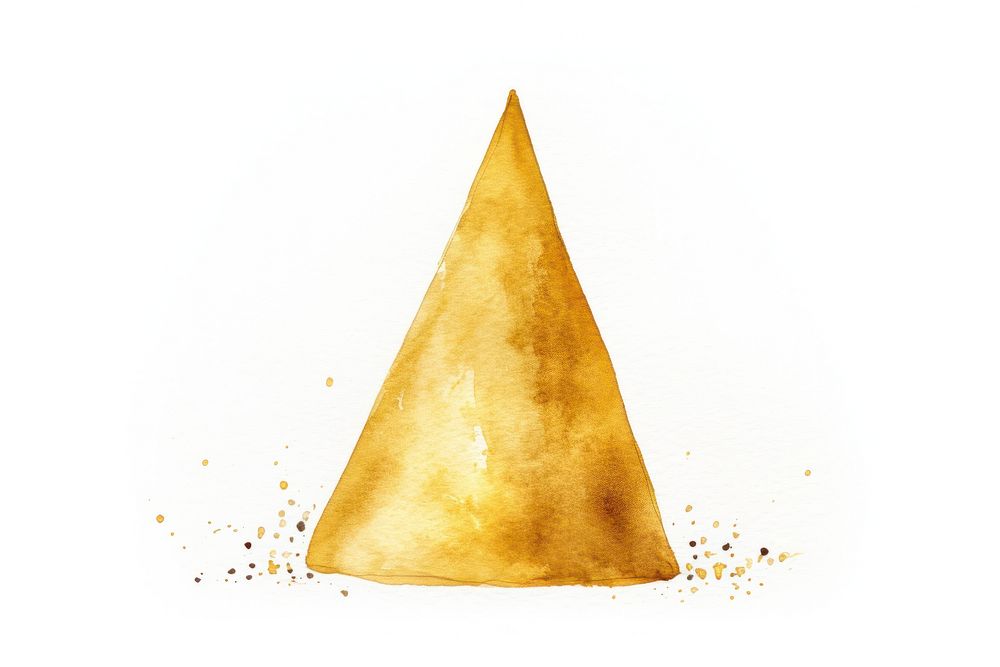 Party hat gold white background celebration. AI generated Image by rawpixel.