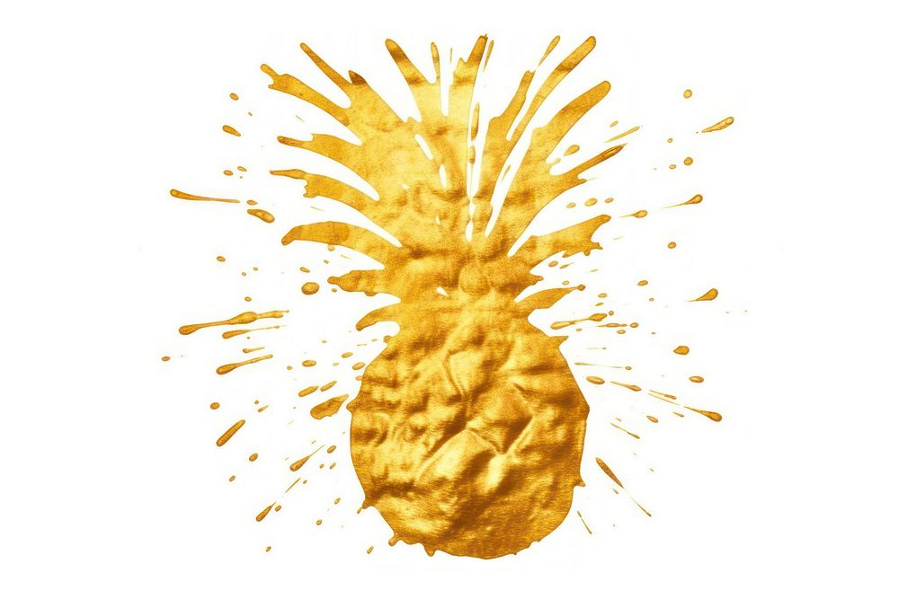 Pineapple fruit food gold. AI generated Image by rawpixel.