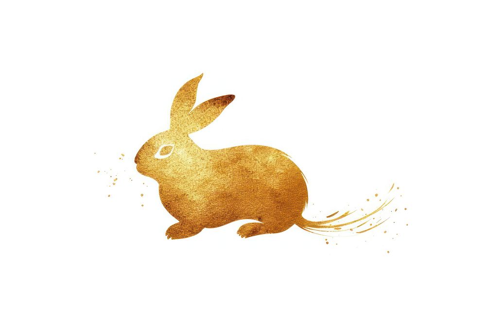 Rabbit outline animal rodent. AI generated Image by rawpixel.