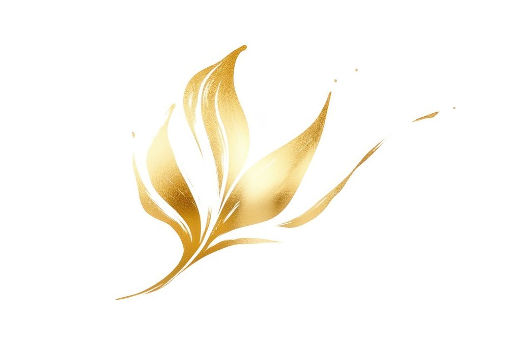 Tulip gold line logo. AI generated Image by rawpixel.