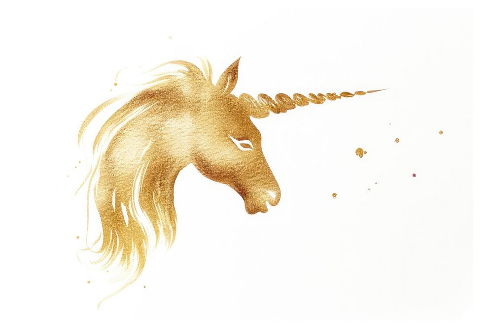 Unicorn wildlife drawing animal. AI generated Image by rawpixel.