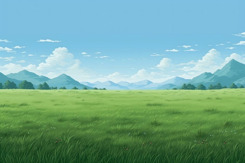 Grassland grassland landscape backgrounds. 
