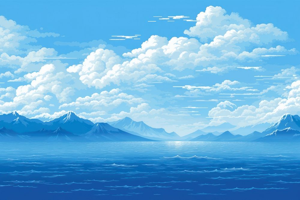 Sea landscape backgrounds outdoors. AI generated Image by rawpixel.