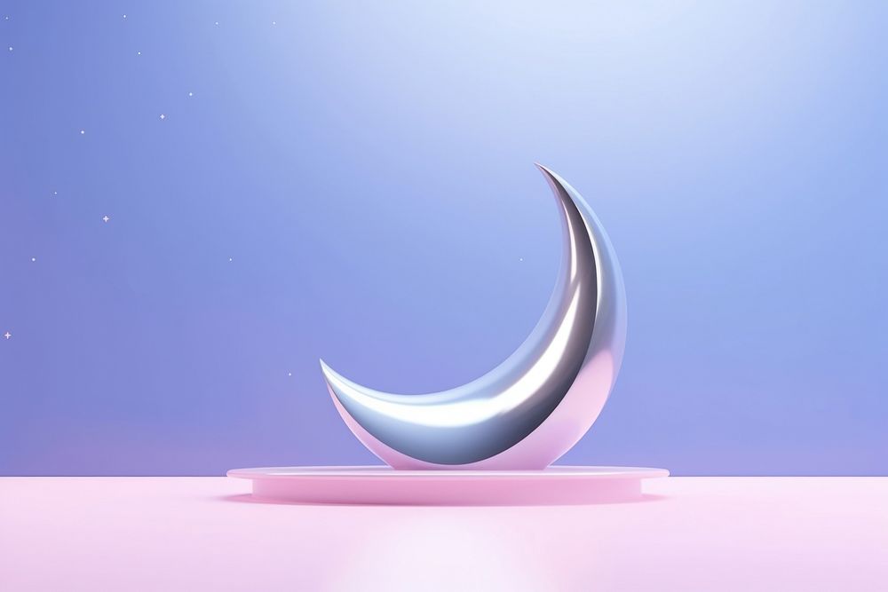 A crescent moon graphics nature astronomy.