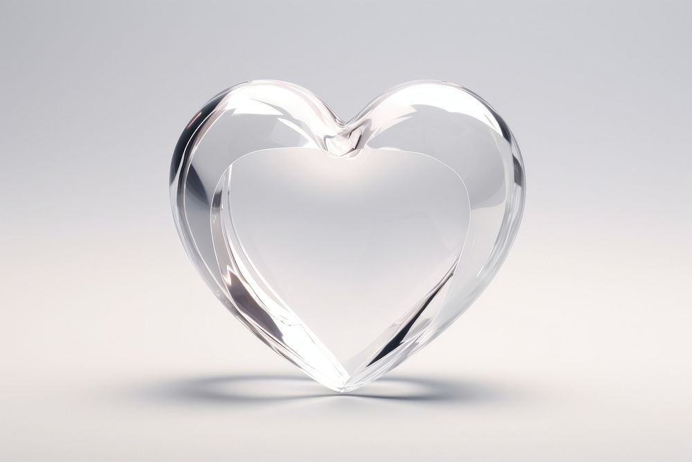 Heart glass jewelry circle.