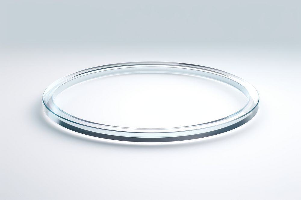 Transparent glass hoop sheet platinum jewelry accessories.