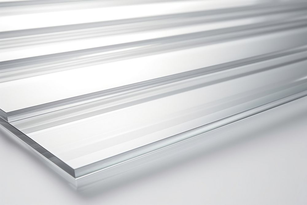 Transparent glass stripe sheet backgrounds steel daylighting.