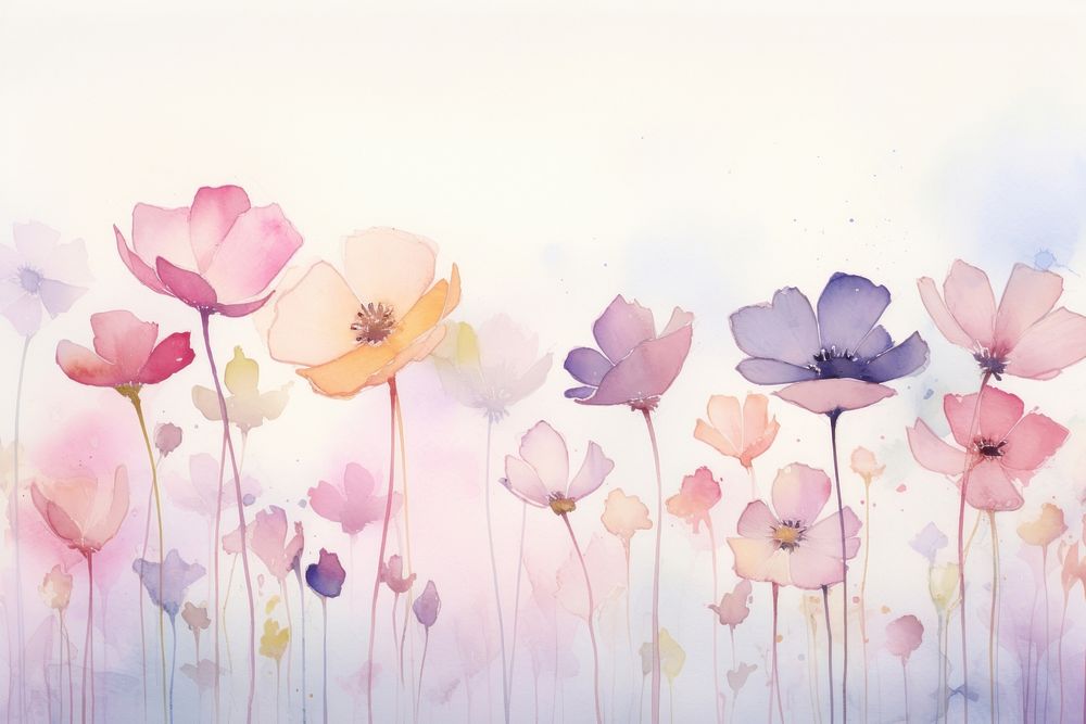 Flower light pastel background flower backgrounds painting.