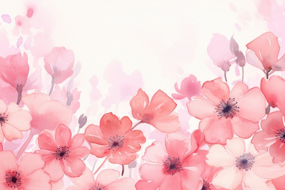  Pink flower backgrounds blossom. AI generated Image by rawpixel.