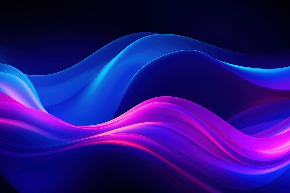 Wavy neon background backgrounds purple light. AI generated Image by rawpixel.