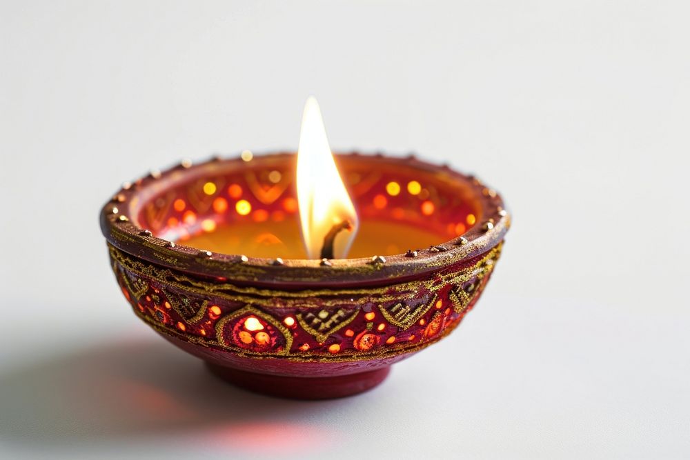 A beautiful Diya festival candle diwali. AI generated Image by rawpixel.