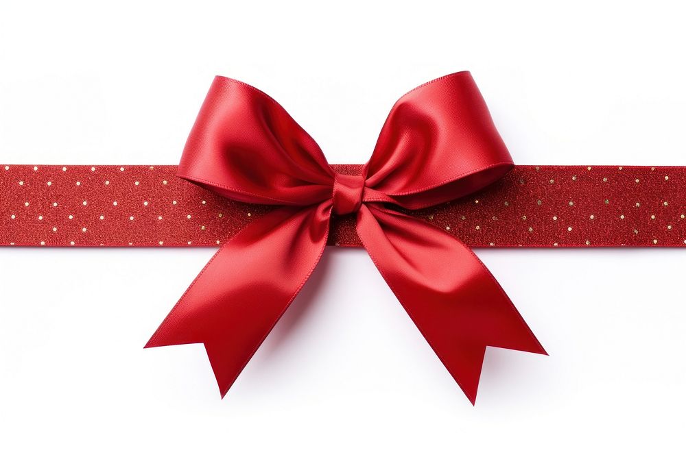 Ribbon present red white background. AI generated Image by rawpixel.