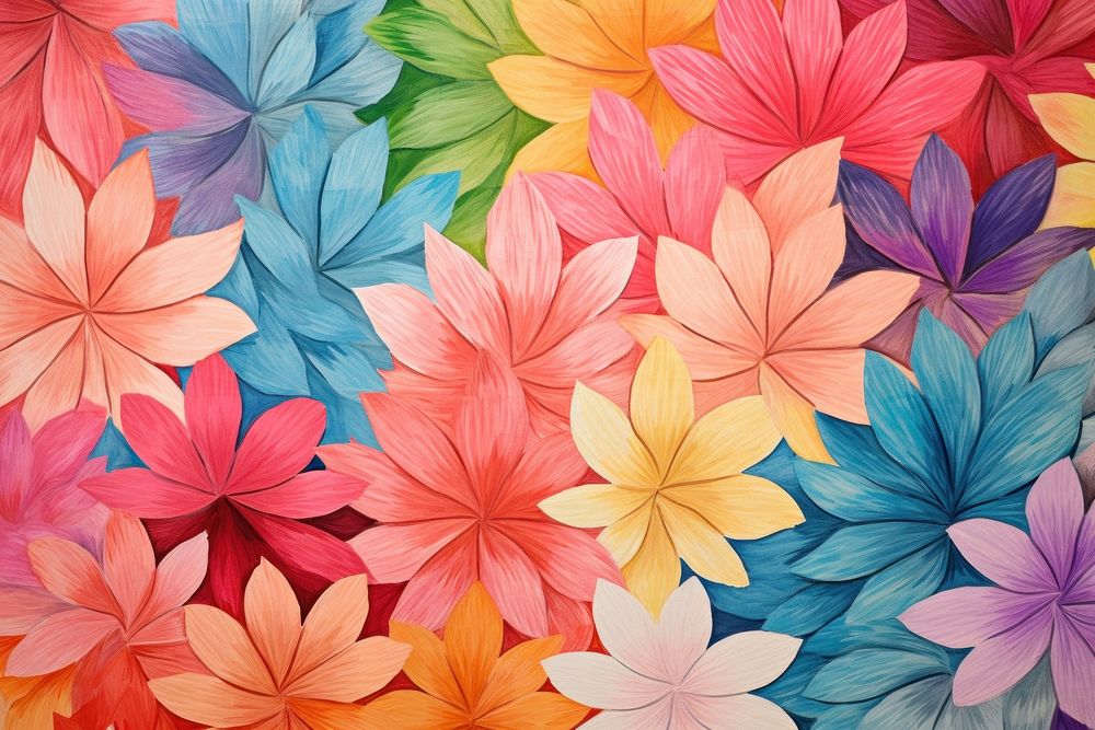 Floral colorful pattern art backgrounds flower.