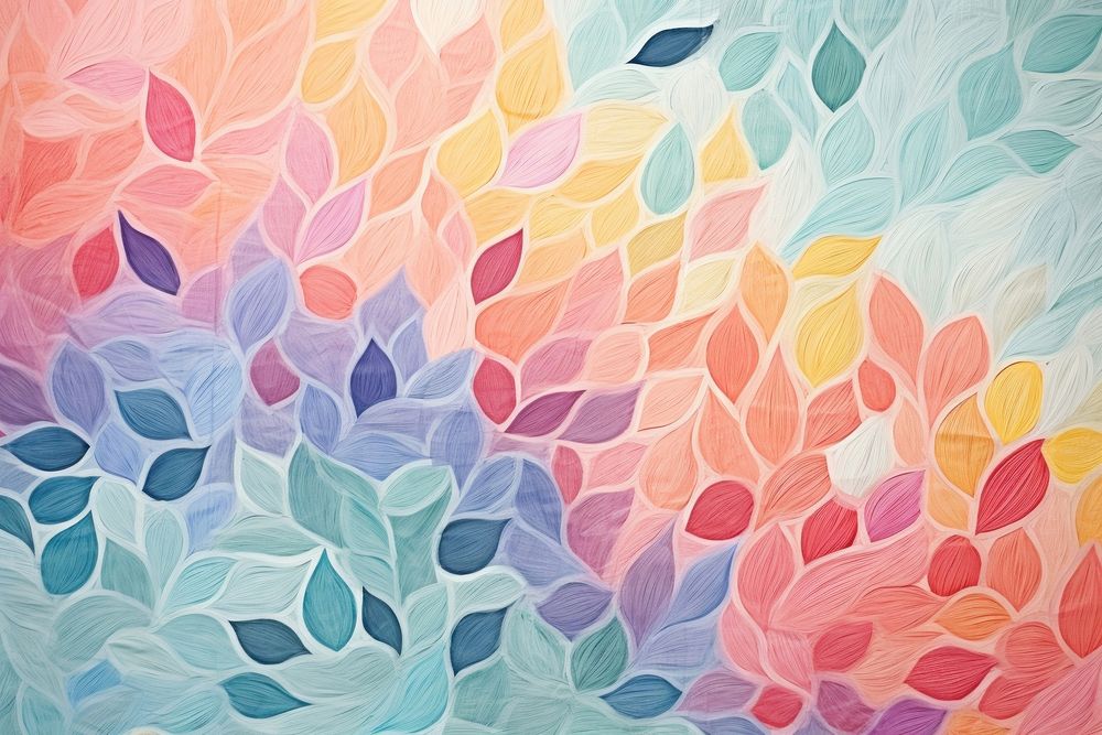 Floral colorful pattern art backgrounds painting.