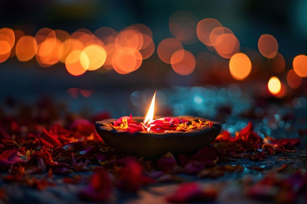 A Diya festival diwali spirituality. AI generated Image by rawpixel.