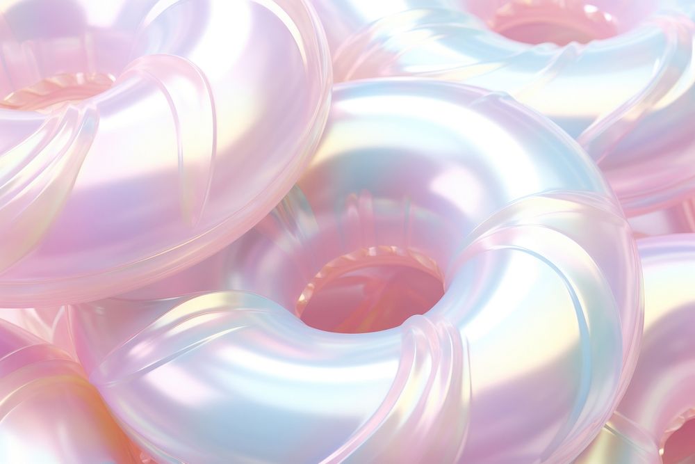 Pastel 3d donut holographic pattern confectionery backgrounds.