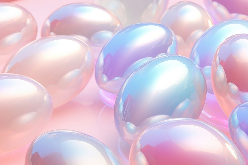 Pastel 3d egg holographic balloon sphere backgrounds.