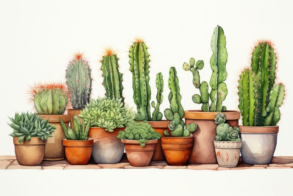 Cactus nature plant arrangement.