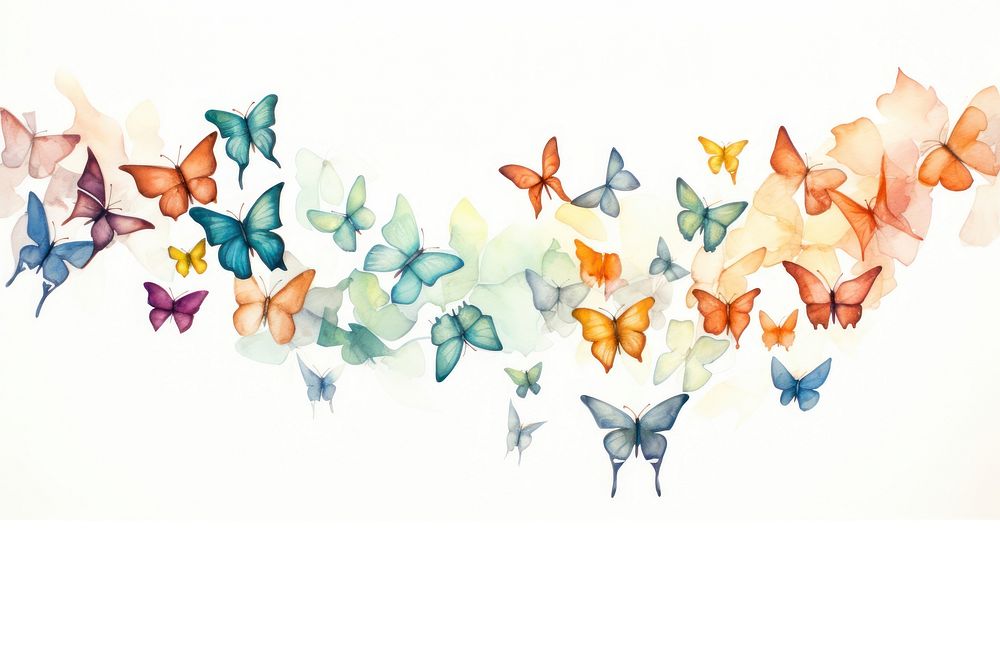 Butterflies pattern animal art.