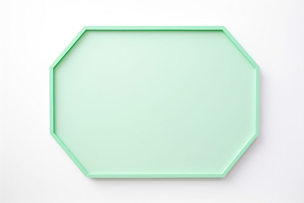 Modern mint green hexagon white background rectangle turquoise.