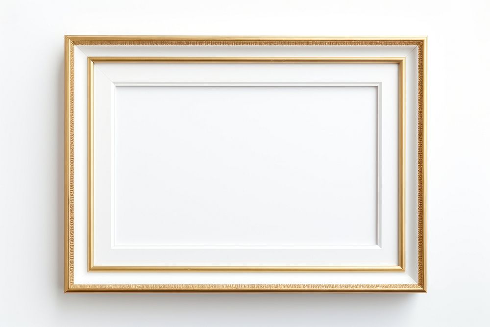 Minimal white and gold backgrounds frame white background.