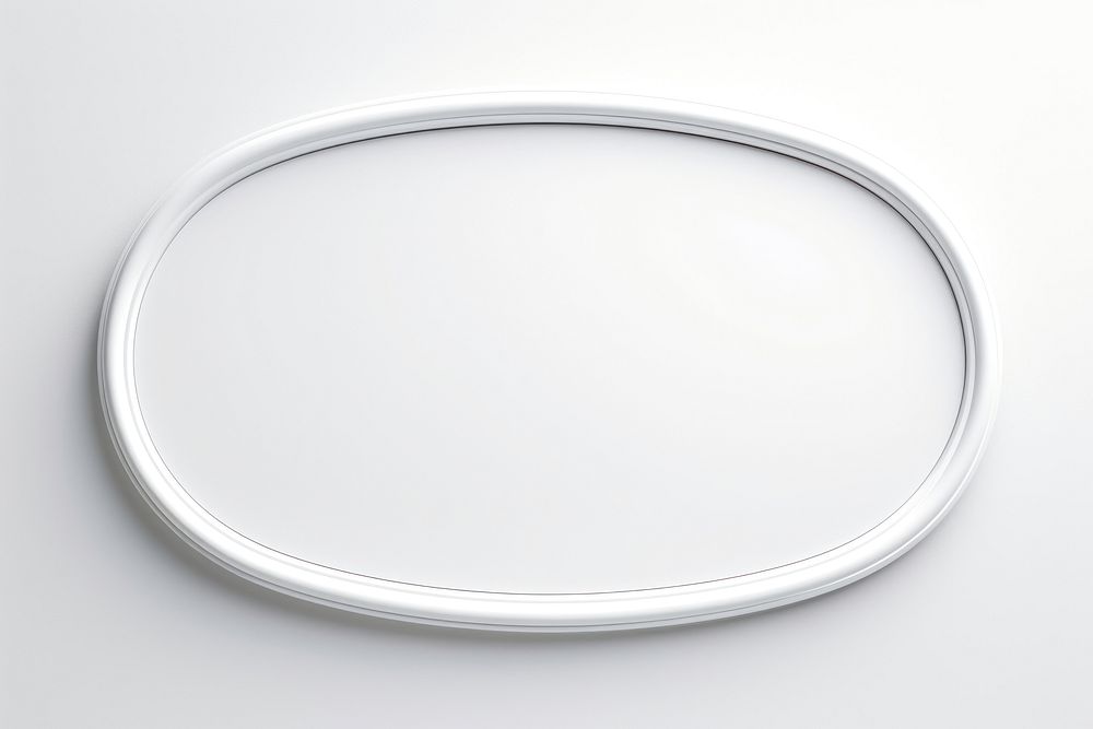 Minimal modern oval white white background simplicity.