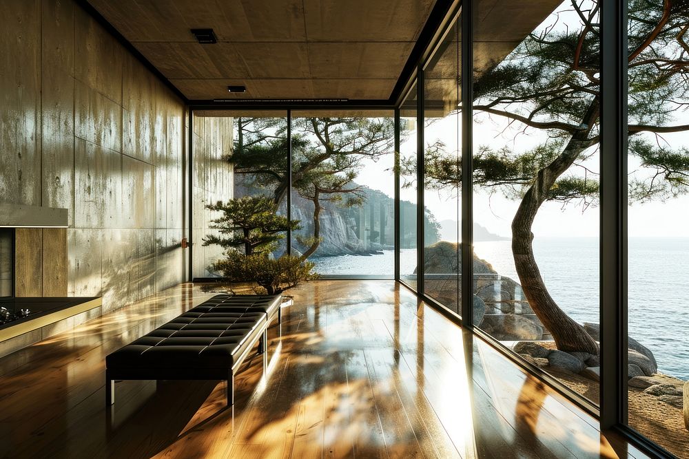 A pine architecture building nature. AI generated Image by rawpixel.